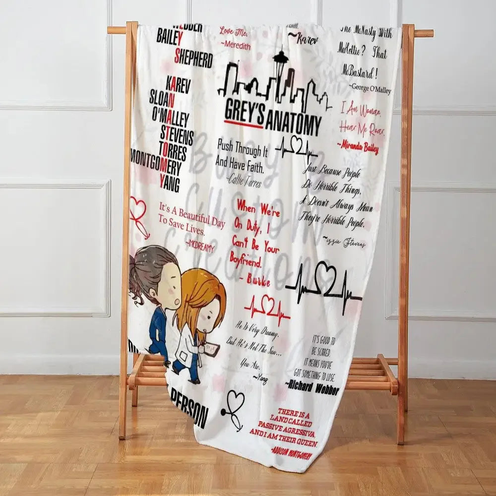 You’re My Person Flannel Blanket – Romantic Couple