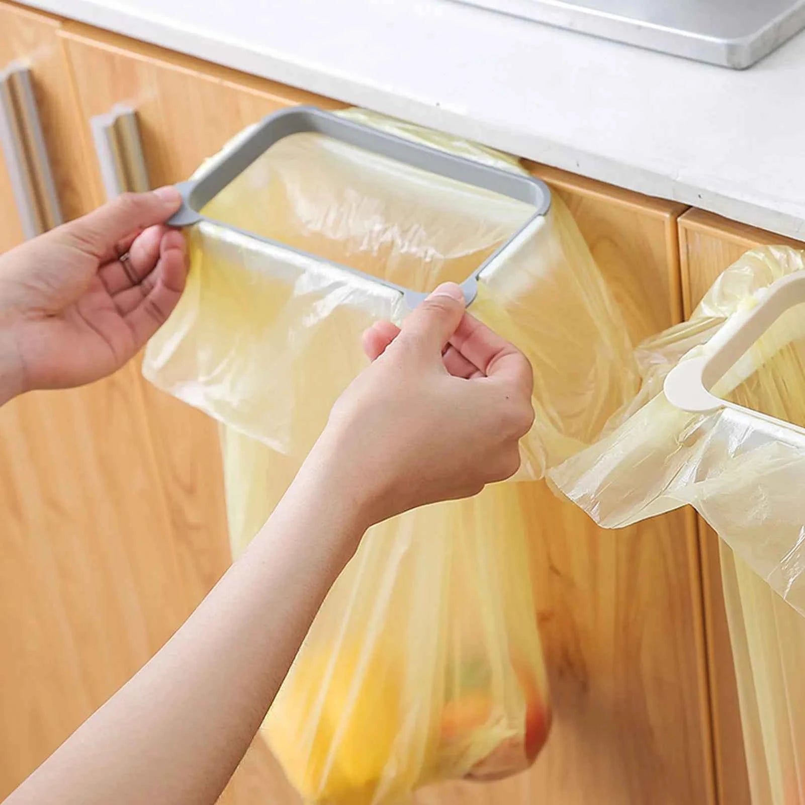 Shopping Bag Holder Multipurpose Easy Access Portable Garbage Bag Holder Rack Space Saving Plastic for Living Room for Kitchen