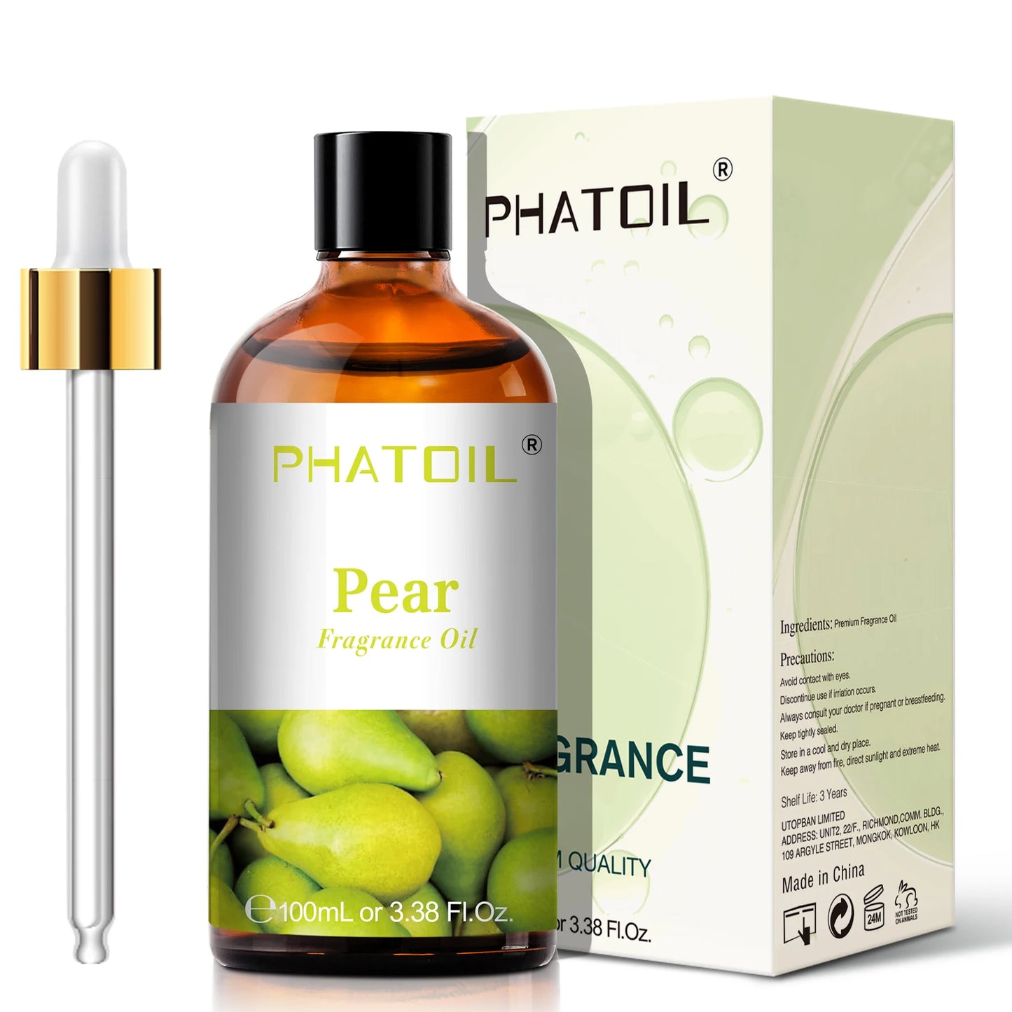 PHATOIL 100ml Sweet Fruity Fragrance Oil for Diffuser Candles Making -Coconut & Vanilla Strawberry Lemon Peach Pear Aroma Oil - NamafadStore