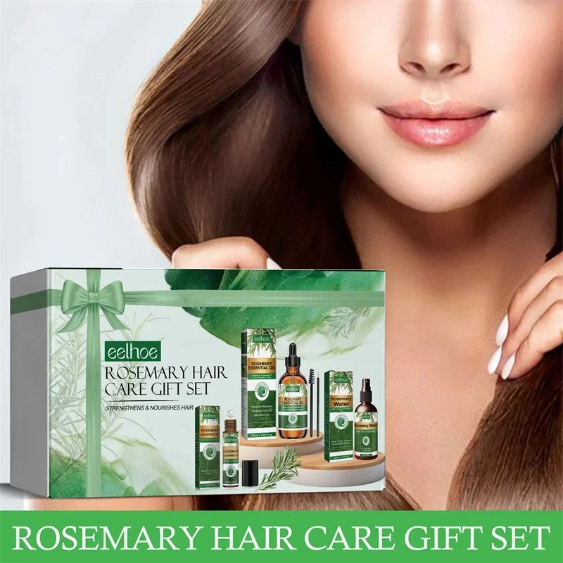 Rosemary Essential Oil Kit Mint Split Ends Dry Spray Nourishing Treatment Hair Mask Strengthening Moisturizing Shampoo Women Men - NamafadStore