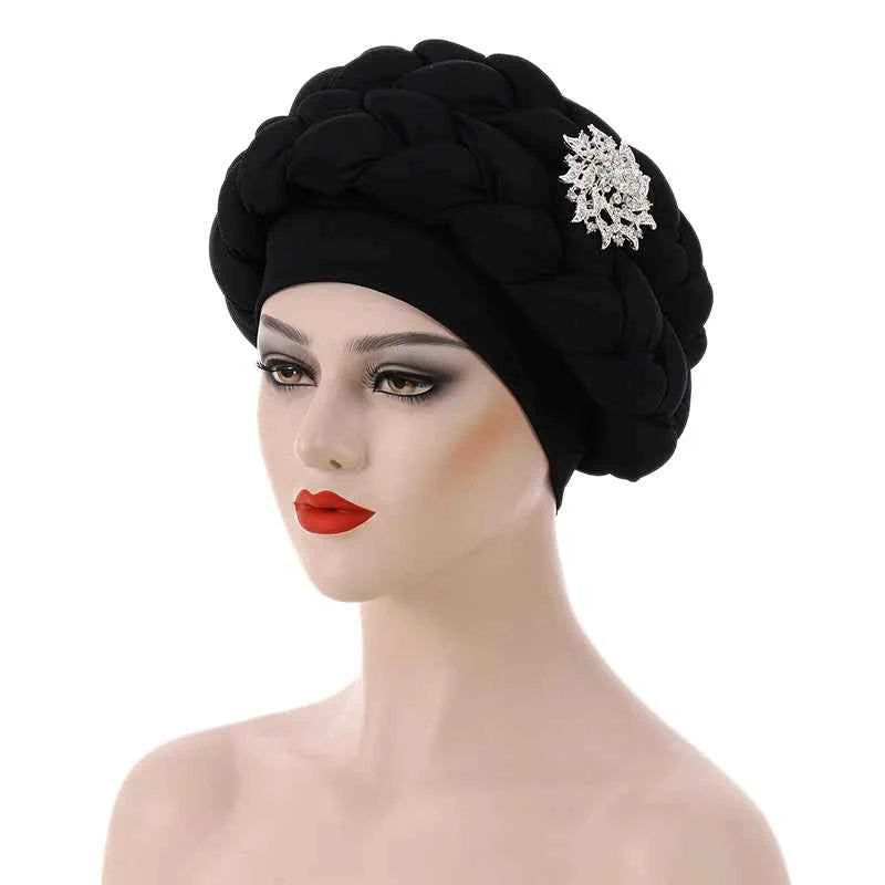 Women’s Turban Caps – Elegant Muslim Headscarf, Hijab, African Beanie & Headtie