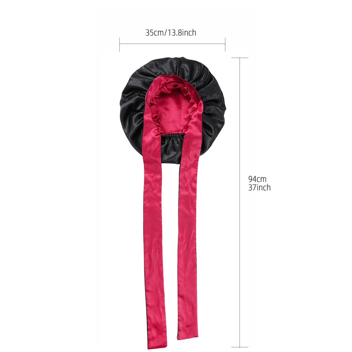 Double Layer Satin BonnetLarge Satin Bonnet Bonnet Hair Bonnet For Sleeping, Reusable Adjusting Hair Care Wrap Cap Sleep Caps Fo - NamafadStore