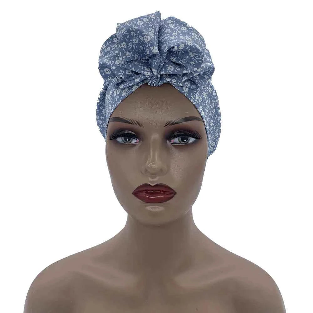 African Head Wrap – Elegant Retro Turban for Women’s Muslim Headscarf & Beanie Cap