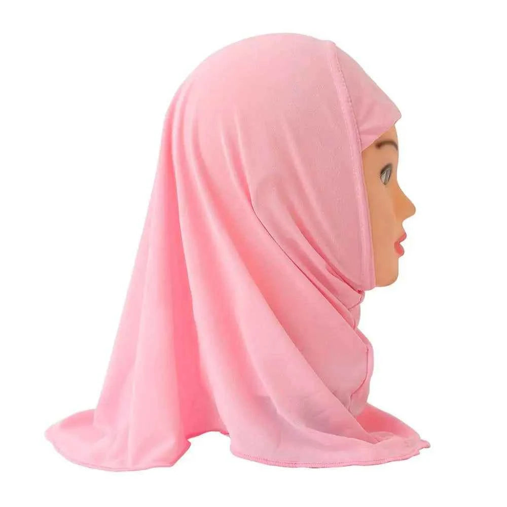 50cm Children’s Hijabs – Soft & Stretchy Muslim Girls’ Headscarf for Ages 2–7