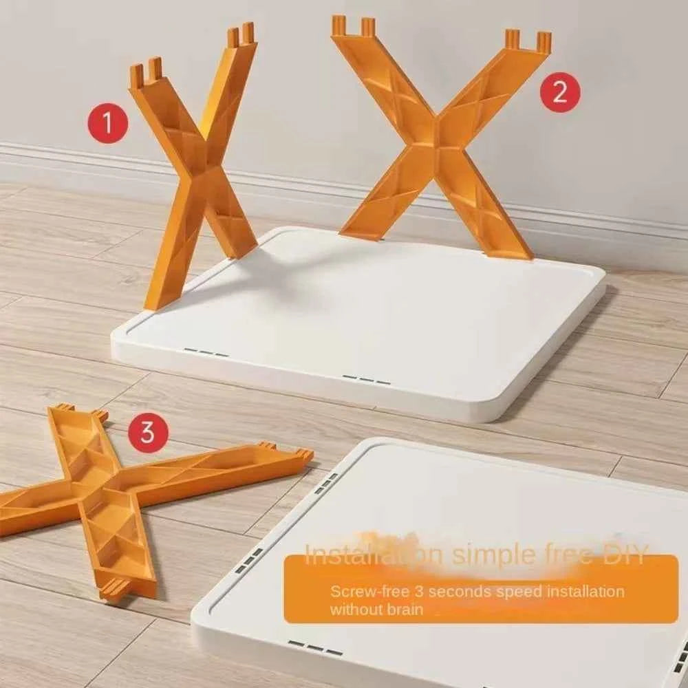 Detachable Folding Shoe Racks X-Shaped Space Saving Shoes Storage Organizer Plastic Dustproof Multi Layer Simple Shoes Shelf