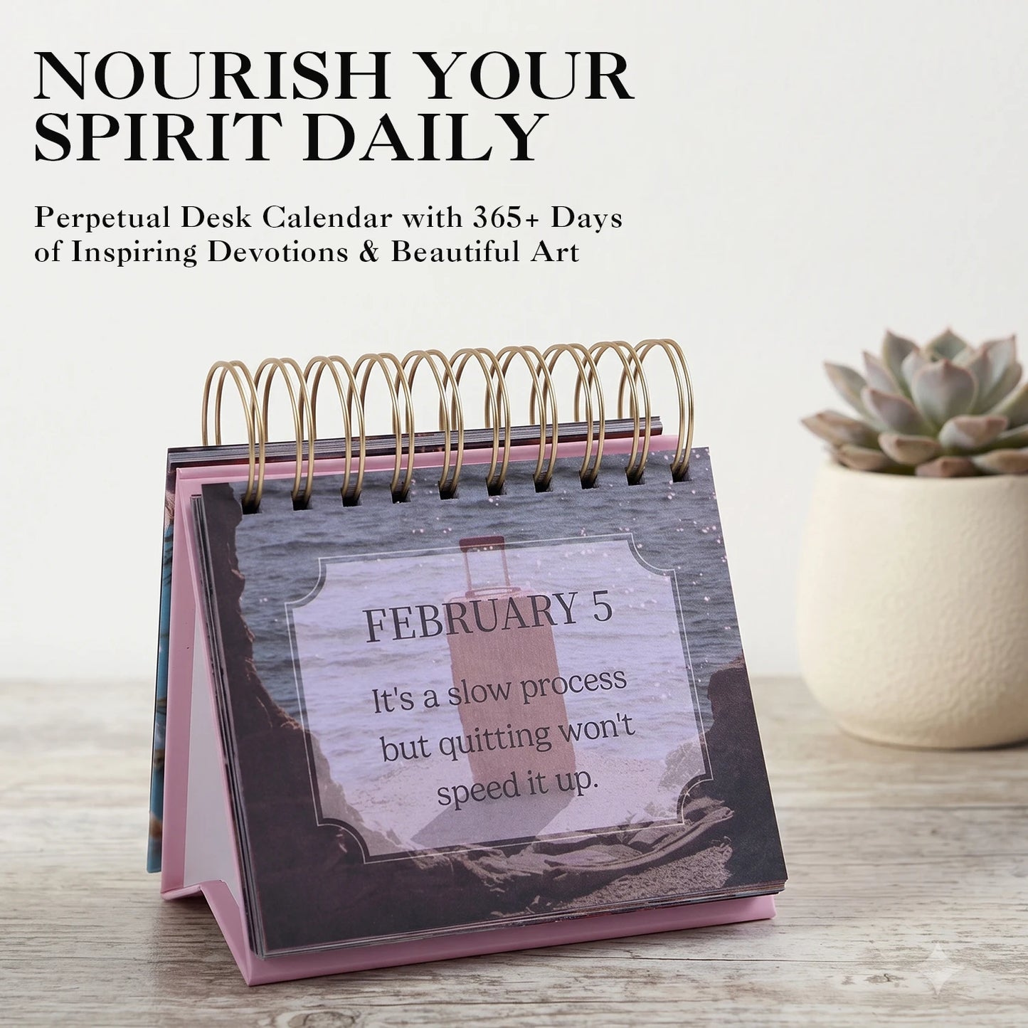 365-Day Positive Affirmations Desk Calendar – Inspirational Daily Flip Calendar