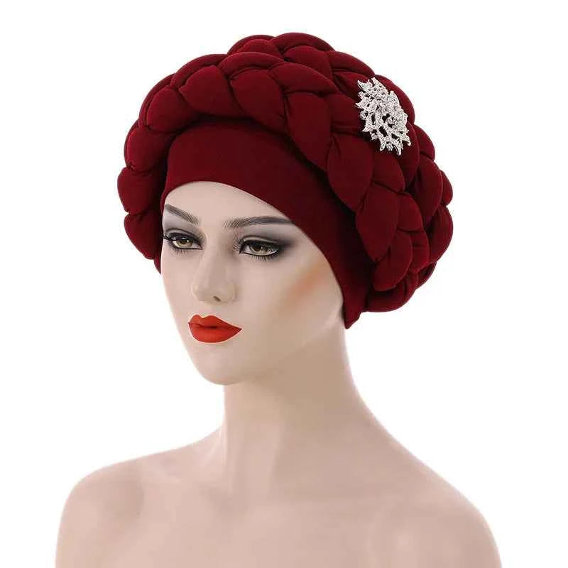 Women’s Turban Caps – Elegant Muslim Headscarf, Hijab, African Beanie & Headtie