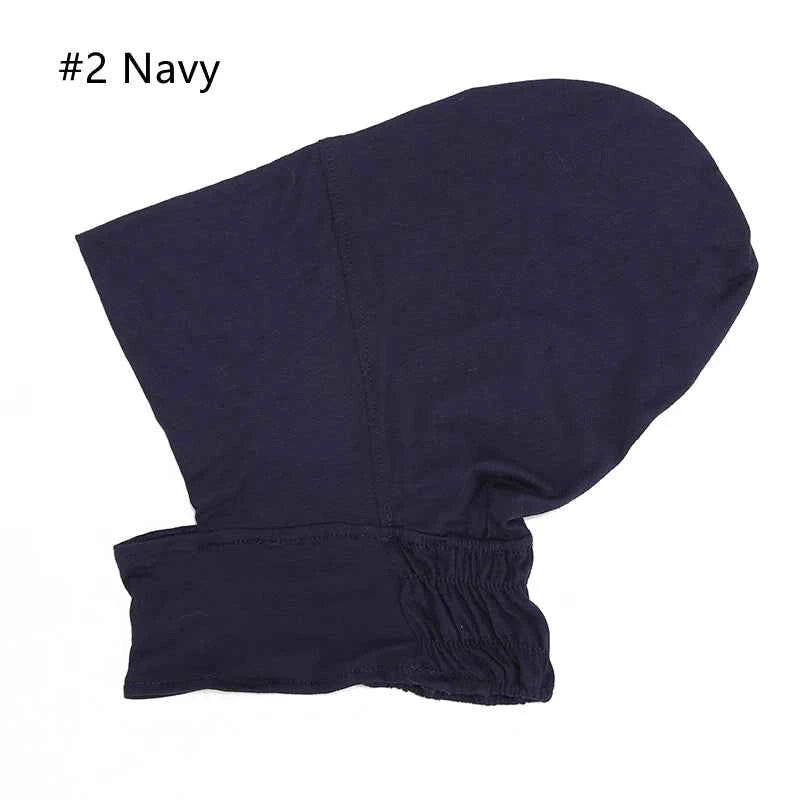 New Muslim Inner Hijab Turbans Women Elasticity Undercap Soft Modal Hijabs Caps Solid Color Short Neck Elastic Cap