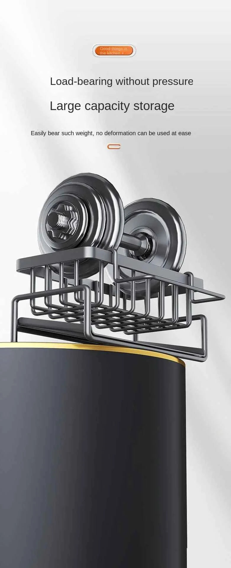 Kitchen stainless steel shelf, sponge drain rack, sink drainage rack, dishwashing supplies, dishcloth storage, drainage rack