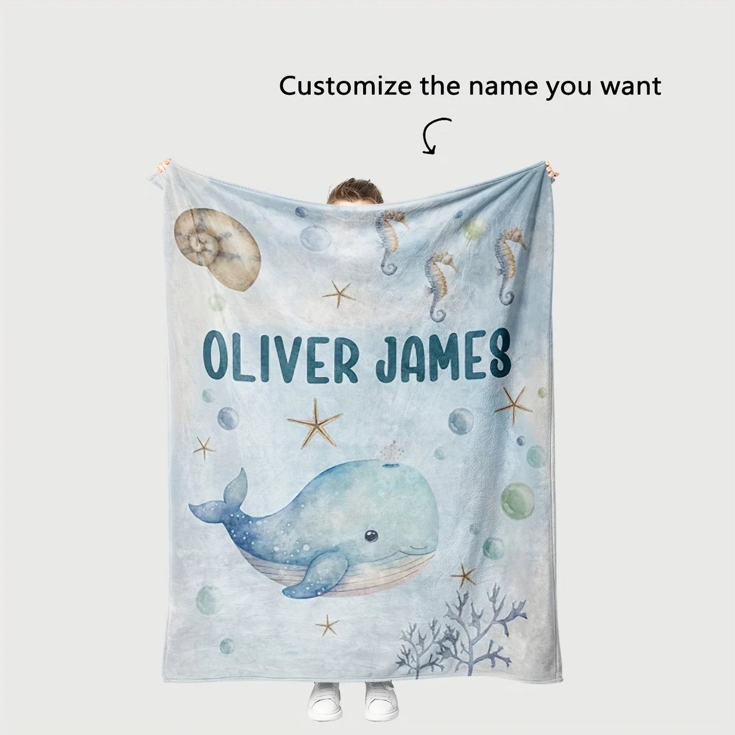Personalized Cozy Blanket – Soft Lightweight Throw for Grandma, Travel & Home