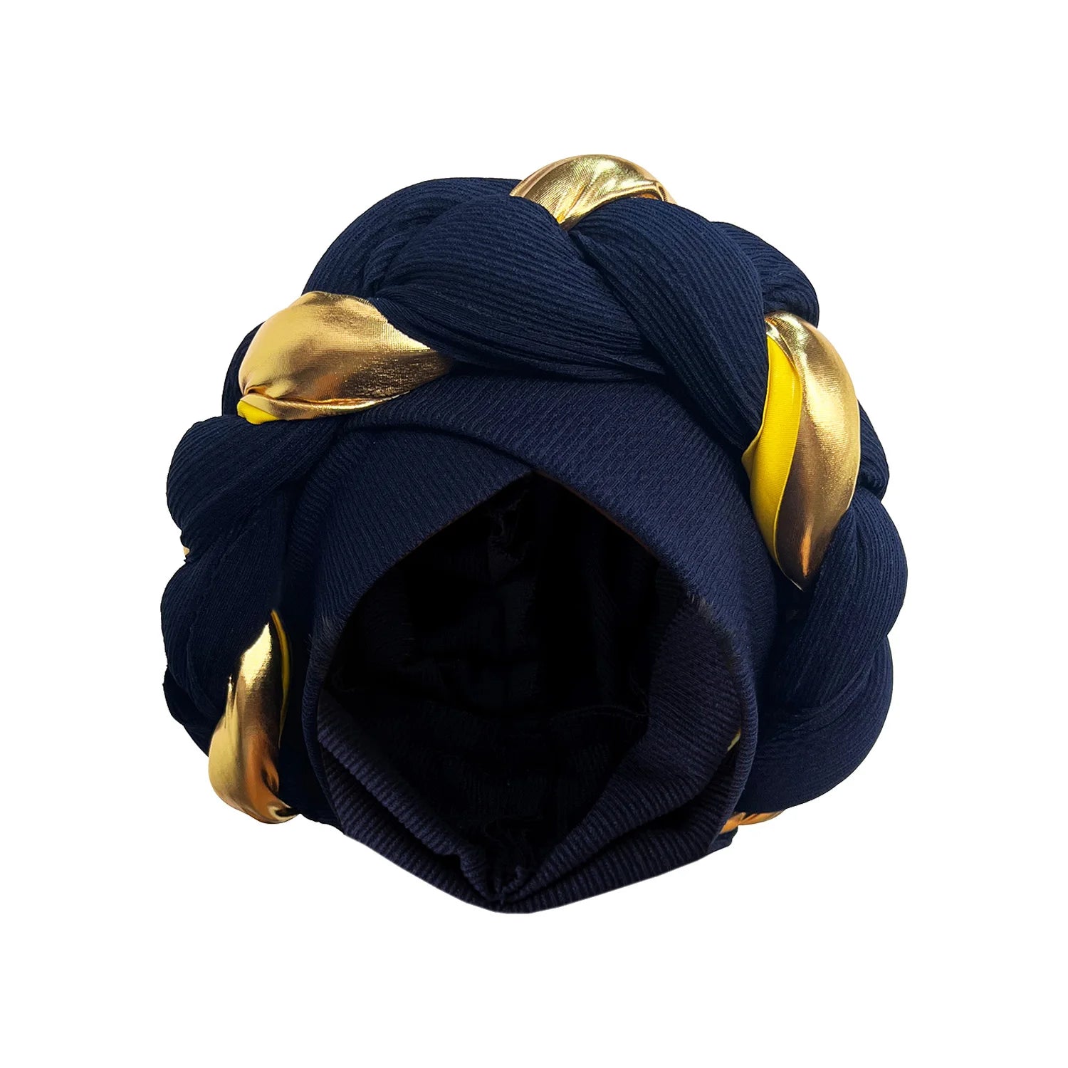 2024 New African Women Pleated Beanie Headwrap Hat Hair Accessories Arab Wrapped Muslim Hijab Turban Cap Female - NamafadStore