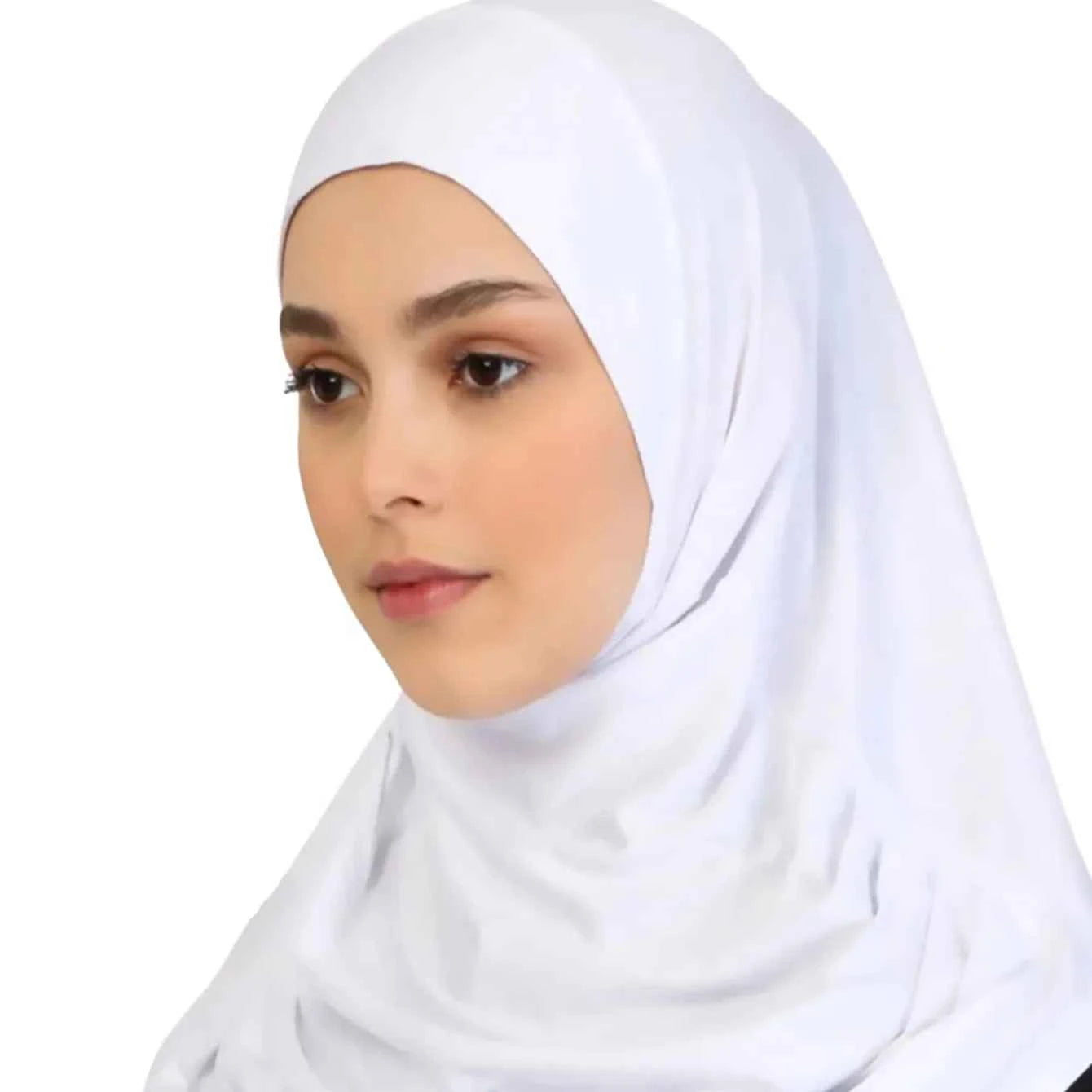 Cotton Muslim Turban Full-Cover Hijab Cap – Underscarf & Inner Headscarf with Neck Wrap for Women