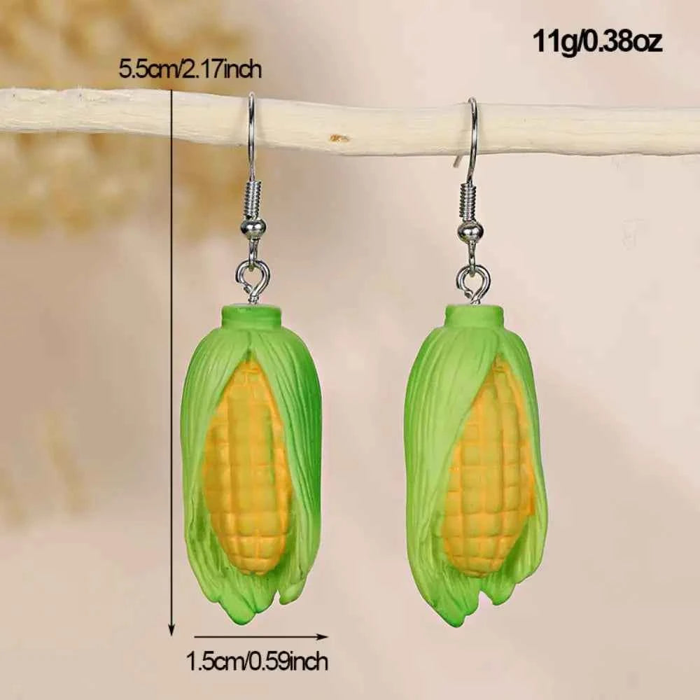 Bohemia Earrings Simulated Vegetable Dangle Earring Korean Style Broccoli Cute Earrings Lettuce, Onion Mushroom Earrings