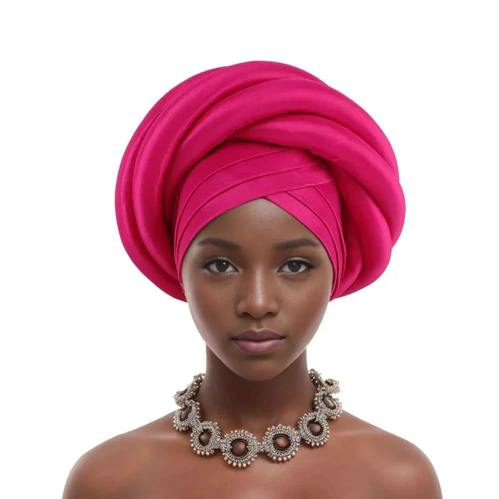 African Headtie Nigerian Auto Gele Turban Caps Female Head Wraps Already Made Wedding Geles Party Headwear Headpiece