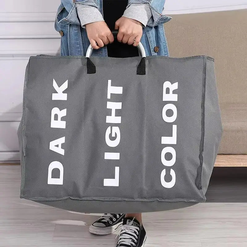 Foldable Waterproof Laundry Hamper – 1, 2 & 3 Compartment Clothes Sorter