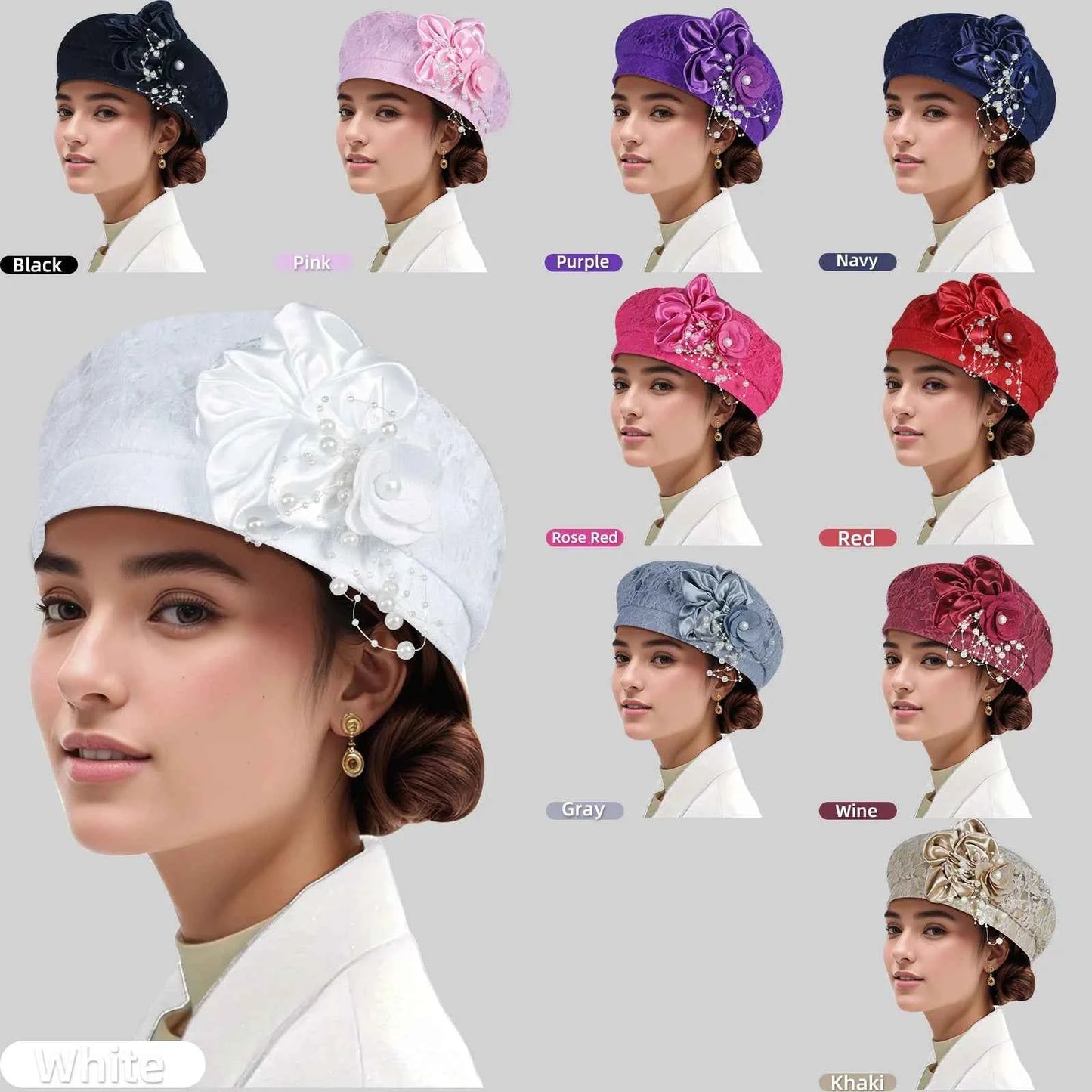 African Headtie Turban Hat – Summer & Autumn Women’s Soft Beret Head Wrap