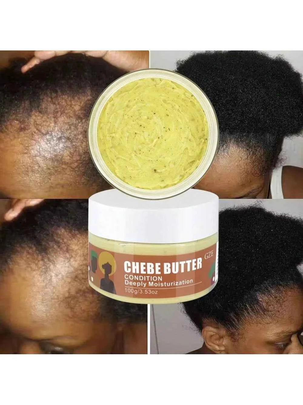 Chebe Butter Condition Chebe Powder Strengthen For All Hair Types Hair Follicle Healthy Hair Butter for Dry Hair Bald Spots