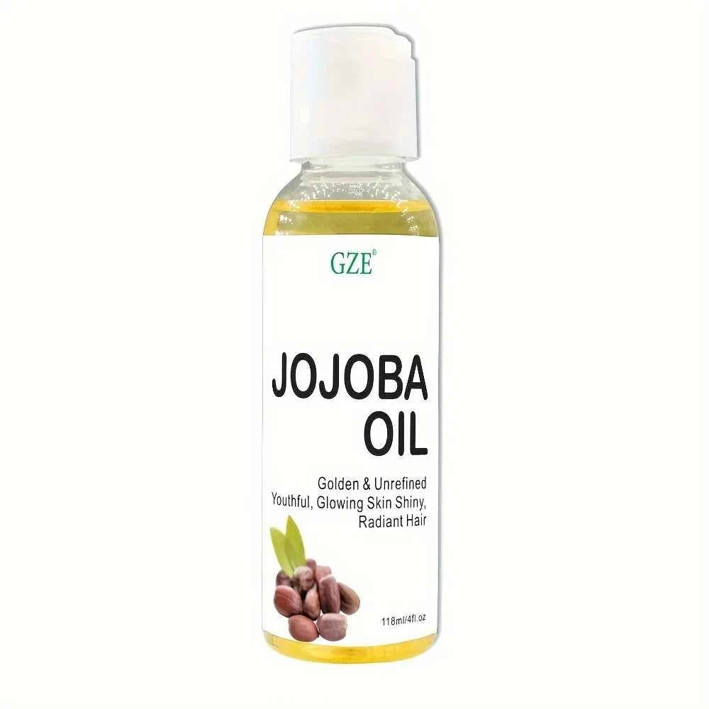GZE Organic Jojoba Oil, Pure Moisturizing Oil For Face, Hair, Skin & Nails | Natural Cold Pressed Hexane Free Carrier Oil - NamafadStore