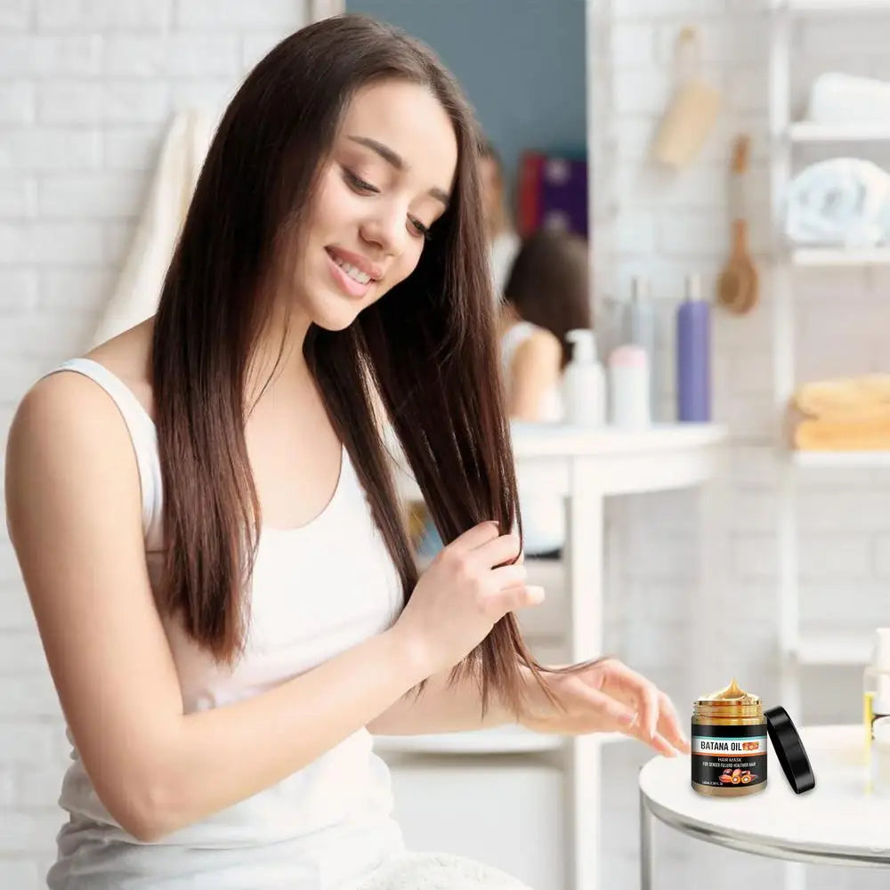 100ml Batana Hair Cream Mild Batana Oil Cream Hair Care Cream Hair Growth Alopecia Areata Hair Loss Treatments Hair Growth cream - NamafadStore