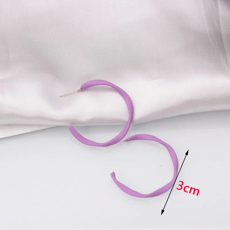 Purple Color Women Dangle Earrings Small Round Unusual Earrings Fashion Flower Butterfly Hanging earrings pendientes mujer