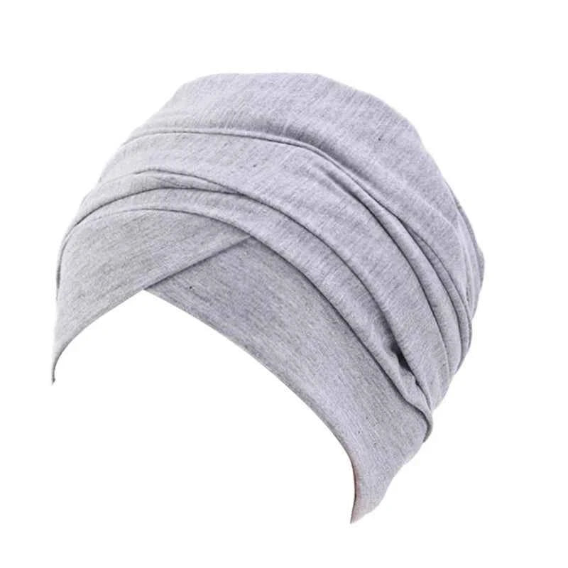 New Women Solid Color Cotton Magic Turban Hijab Head Wrap Extra Long Tube Indian Headwrap Scarf Tie Hair Loss Islamic Headwrap