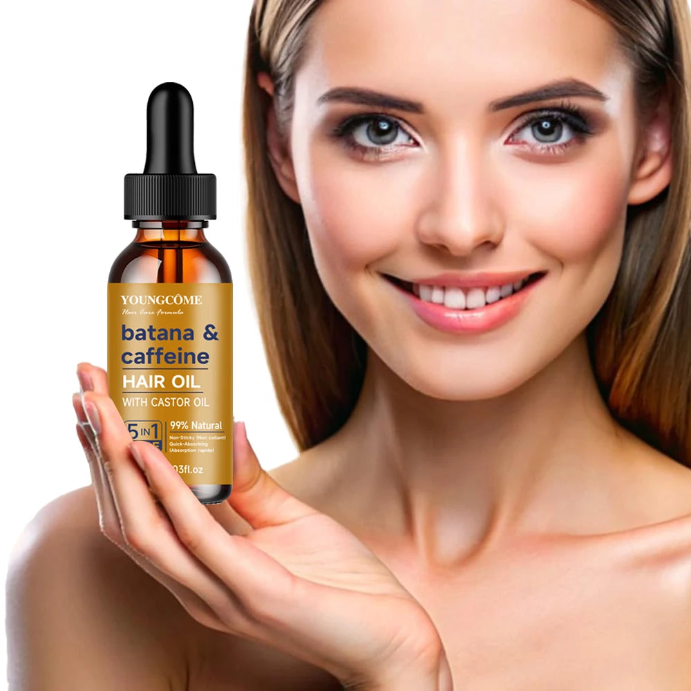 Batana & caffeine Oil For Healthy Hair Treatment Oil Enhances HairDamaged Hair Treatment Oil Anti-Hair Loss Care  Conditioner - NamafadStore