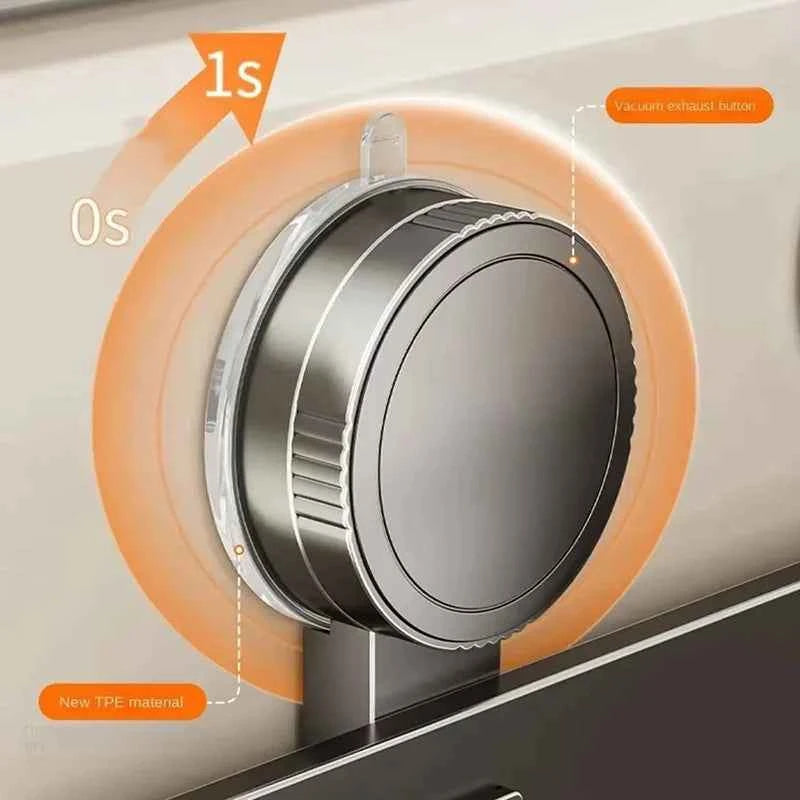 Suction Cup Storage Shelf Punch Free Wall Mounted Storage Rack Space Saving Bathroom kitchen Storage Rack Kitchen Sponge Holder