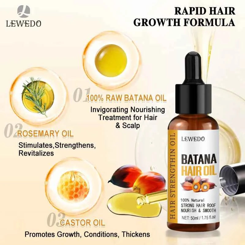 Batana Oil Hair Growth Kit Organic Batana Oil for hair growth 100% Pure And Natural Batana Oil Treating Hair Loss Anti-Breakage