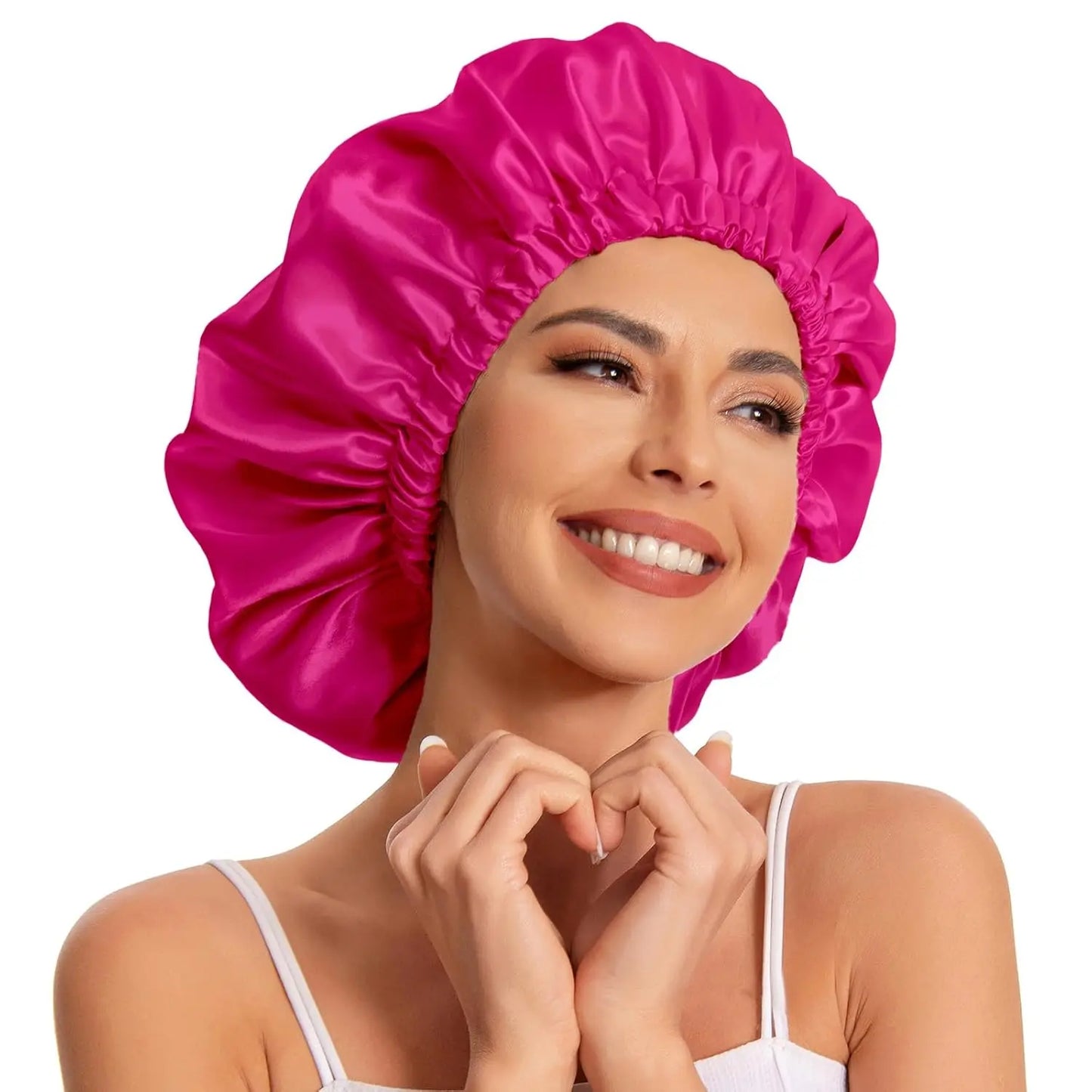 Satin Bonnet Silk Bonnet Hair Bonnet for Sleeping Slouchy Beanie Hat Satin Sleep Cap Women Night Sleep Cap Wrap For Curly Hair