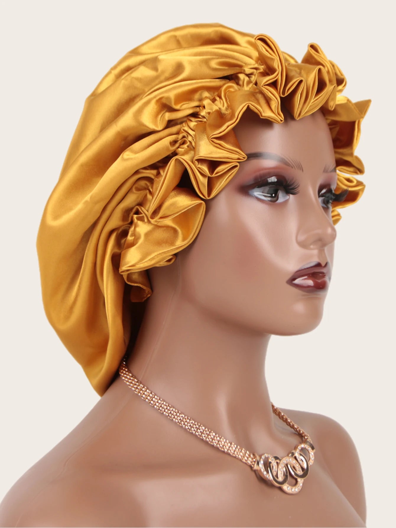 Double-Layered LaceCaps, Hair Bonnet, Can Be Worn on Both Sides, All Men and Women Can Wear It, 1Pc