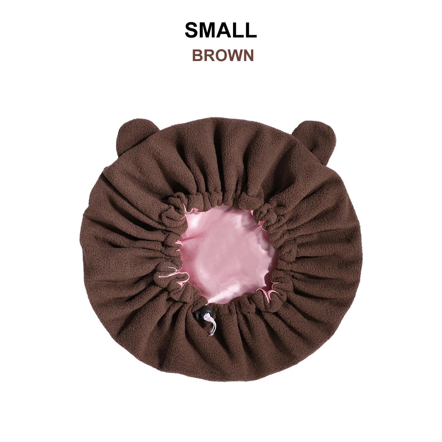 Winter Bonnet's Double Layer Thickening Sleep Cap Polar Fleece Warm Nightcap Big Bonnet Sleeping Cap