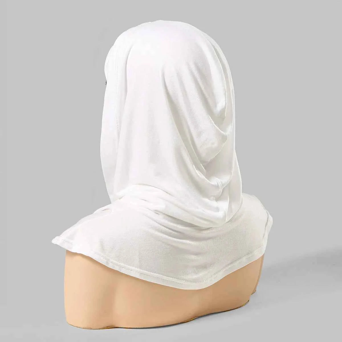 Ramadan New Jersey Hijab Caps for Muslim Women UnderCap Instant Hijab Inner Cap Stretch Turban Hood And Matching Headband In One