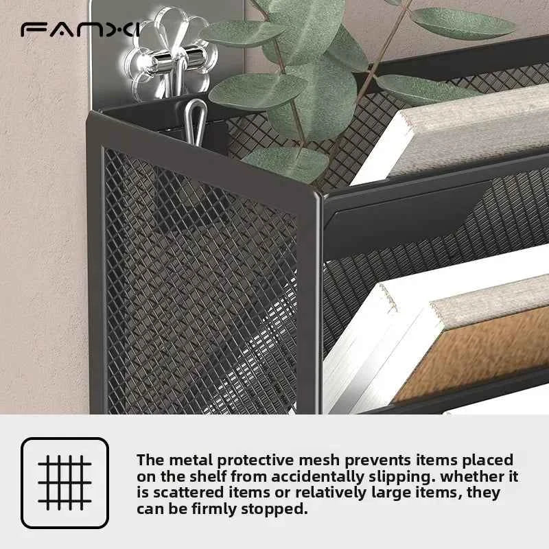 5 Pocket Mesh Hanging Wall File Organizer, Wall Mounted Mail Paper Document Folder Holder,Magazine Rack for Office Home School.