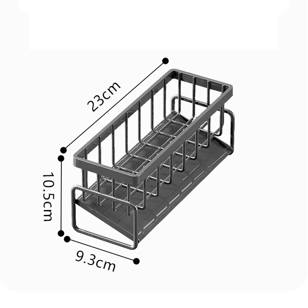 1-2 PCS Cloth Sponge Drain Rack Kitchen Dishwasher Countertop Multi-functional Sink Storage Rack Sink Ironwork Storage