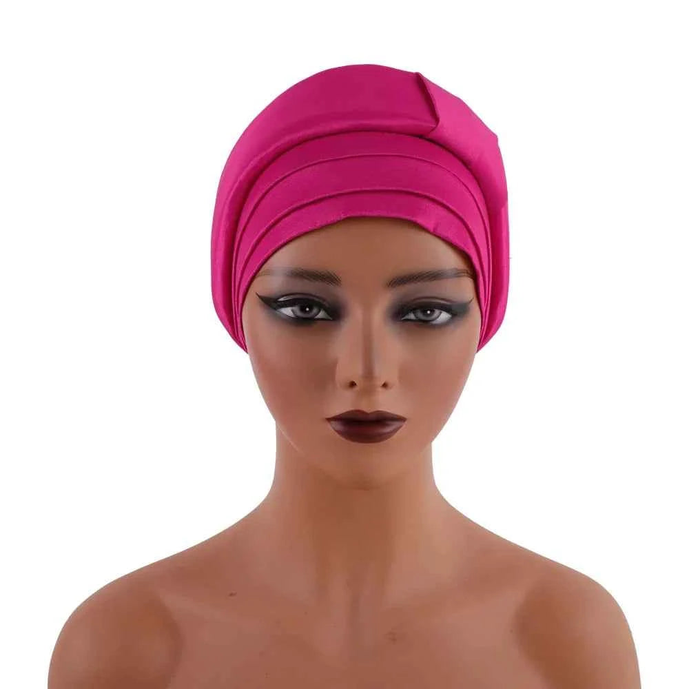 African Female Head Wrap – Raw Silk Turban Cap for Women’s Nigerian & Muslim Headwear
