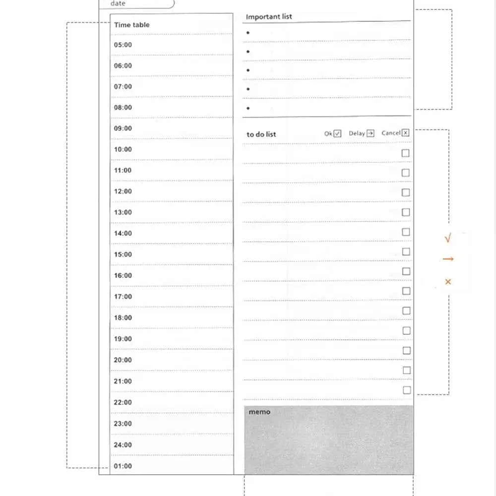Daily Weekly Monthly Planning Schedule Retro Coil Coil Planner This To Do List Organizer Improve Productivity Manual