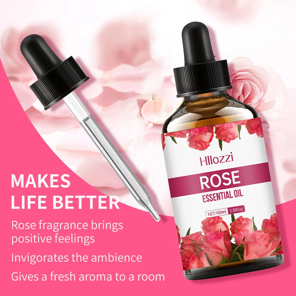 Rose essential oil face and body skin care essential oil moisturizing massage essential oil - NamafadStore