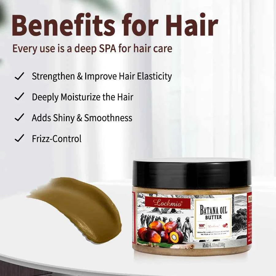 Batana Butter for Moisturizing and Nourishing Hair Anti-Hair Loss Promotes Health Essential Oil Strong Hair Care Product