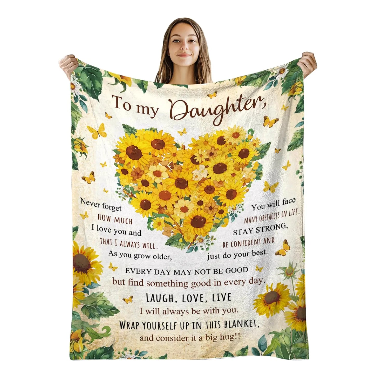 Sofa Throw Blanket for Daughter – Heartfelt Birthday & Christmas Gift