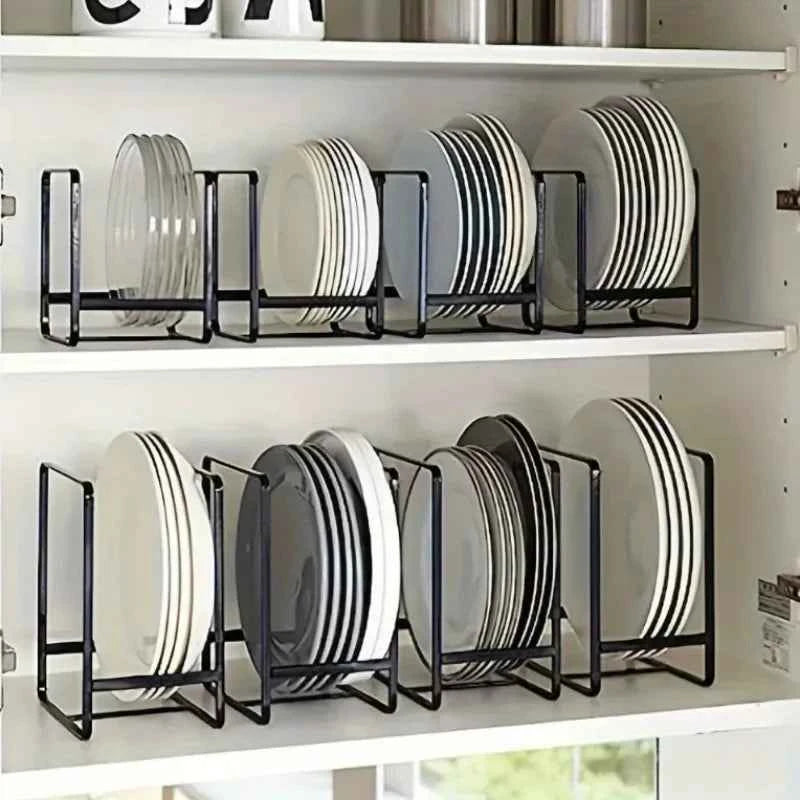 Stainless Steel Kitchen Cabinet and Storage Shelf Vertical Cookings Utensil Holder Organizer Plates Bowls Cups Home Accessories