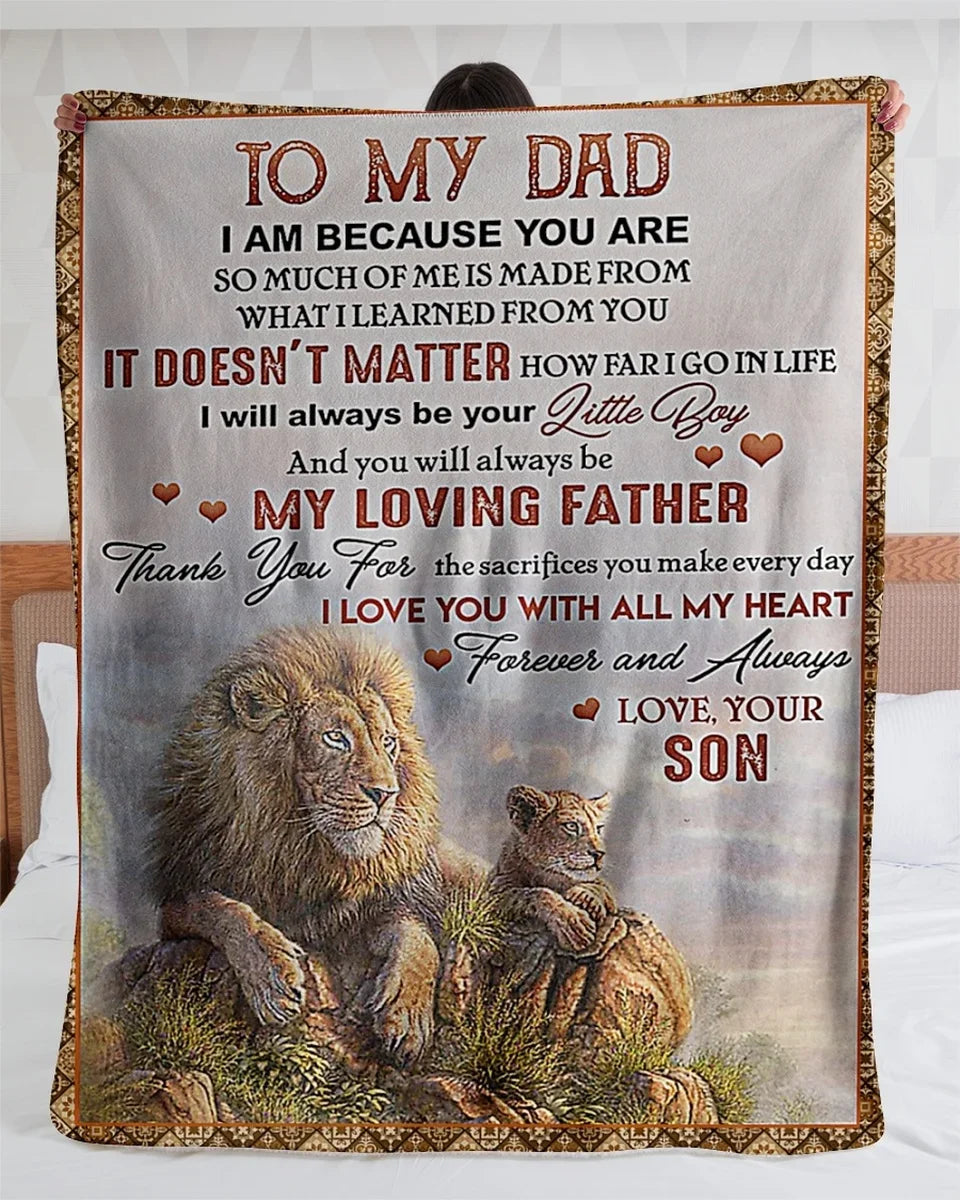 Personalized To My Son Blanket – I’ll Always Be With You, Love From Mom