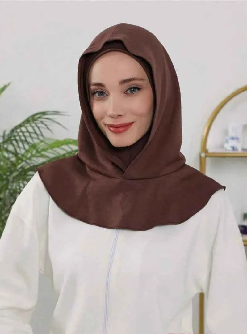 Ramadan New Jersey Hijab Caps for Muslim Women UnderCap Instant Hijab Inner Cap Stretch Turban Hood And Matching Headband In One