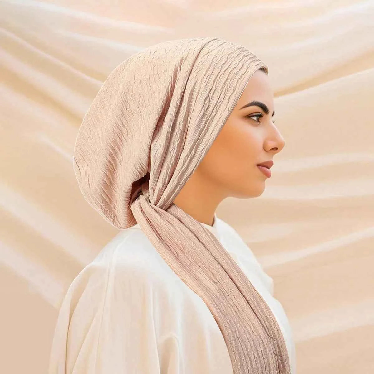 Luxury Spring knot Turban Hat for Women Beanie Chemo Cap Muslim Headscarf Wraps Elegant Women Hair Cover Cap Bandana Headwear