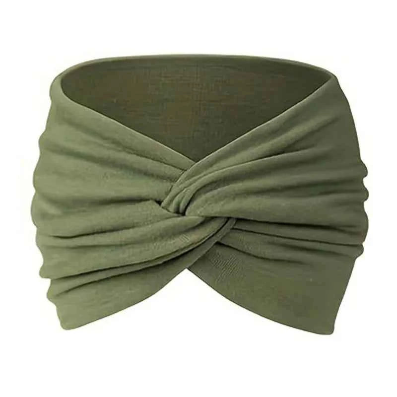 Women Headbands African Wide Hair Wrap Turban Twist Headband for Women Large Sport Workout Stretch Non-slip Big Hair Bands
