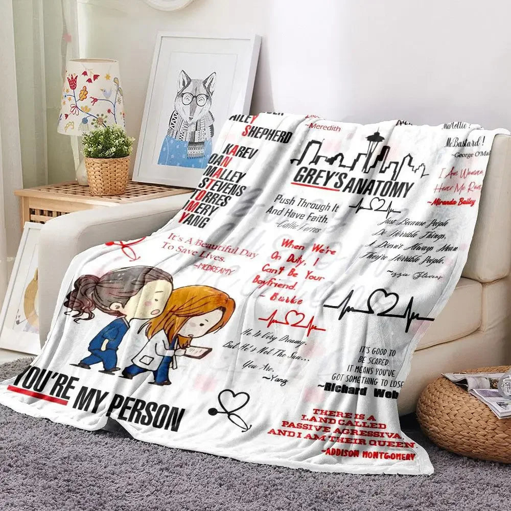 You’re My Person Flannel Blanket – Romantic Couple
