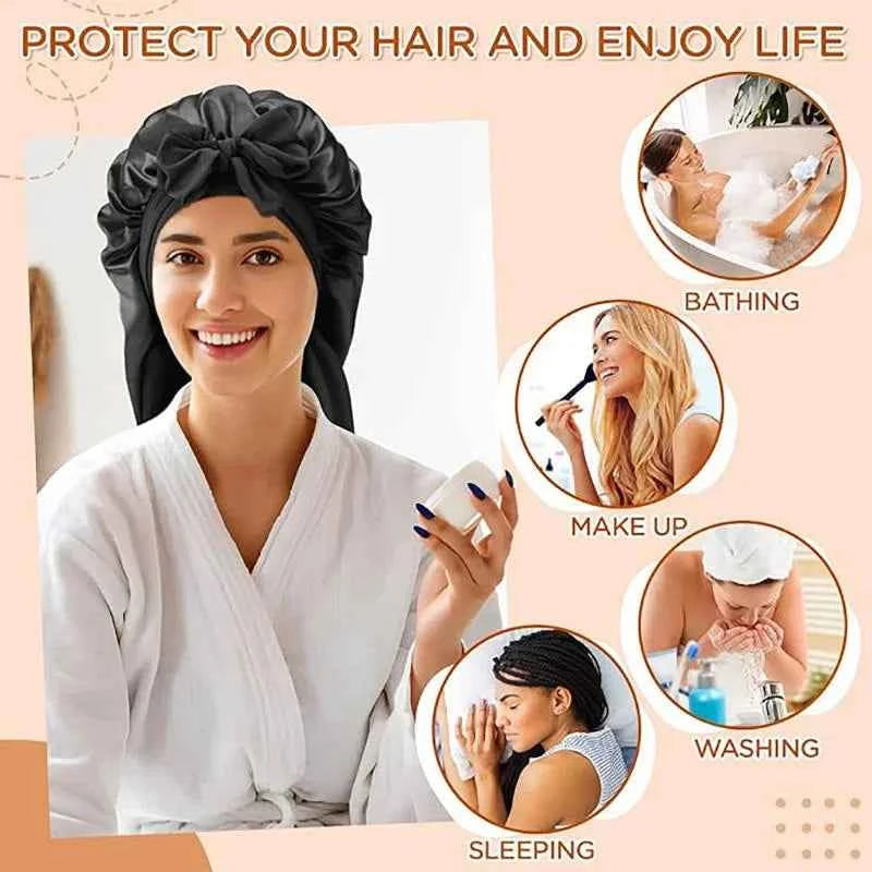 Upgraded Heatless Hair Curling Headband Scarf Soft Sleeping Bonnet for Long Lasting Soft Fluffy Lazy Curls Styling Accessories