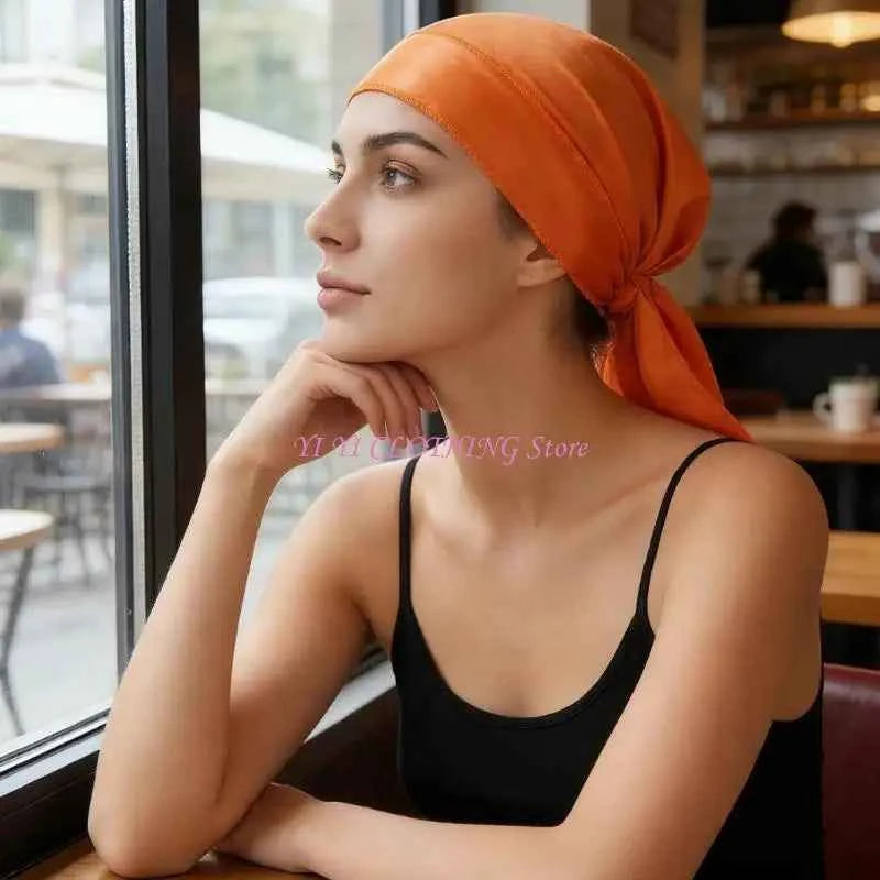N5KF Comfortable Turban Caps Suitable for Everyday Use Women Head Wrap Head Cover Headwrap