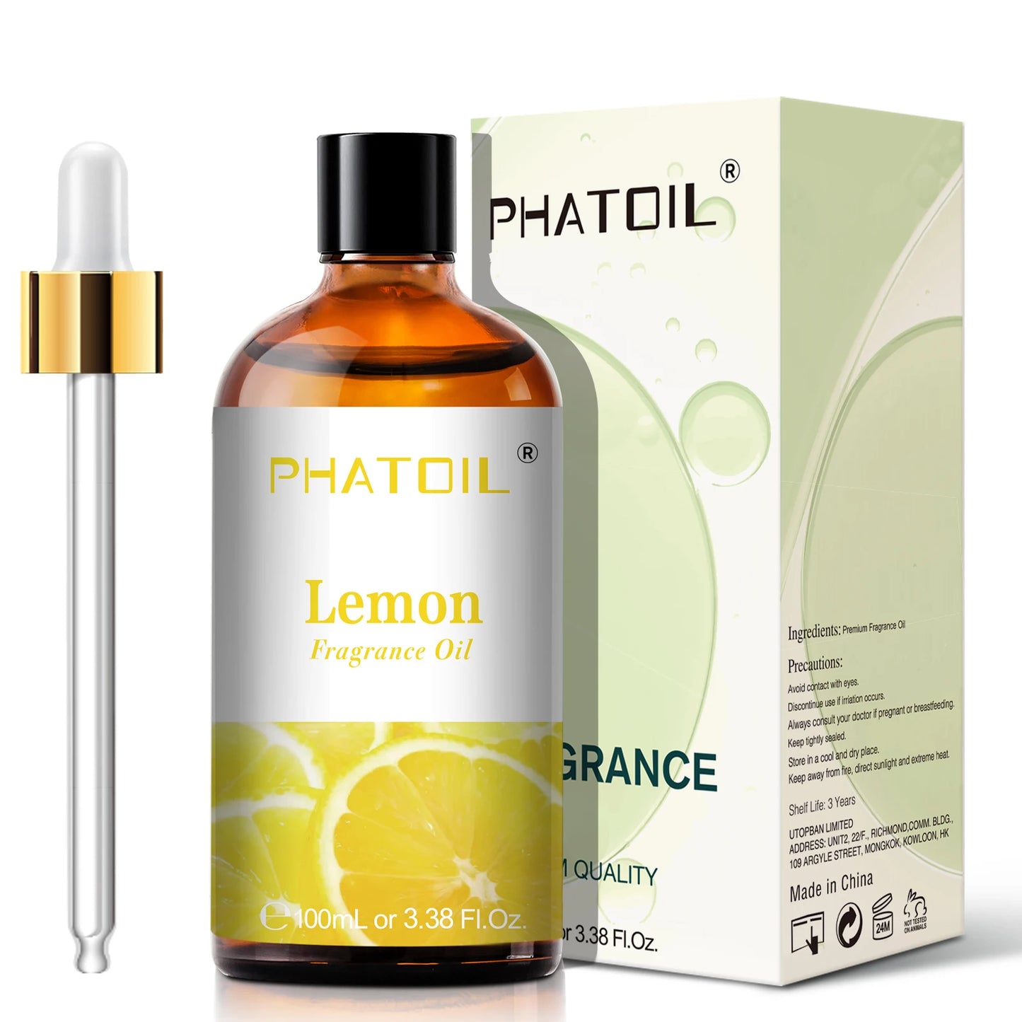 PHATOIL 100ml Sweet Fruity Fragrance Oil for Diffuser Candles Making -Coconut & Vanilla Strawberry Lemon Peach Pear Aroma Oil - NamafadStore