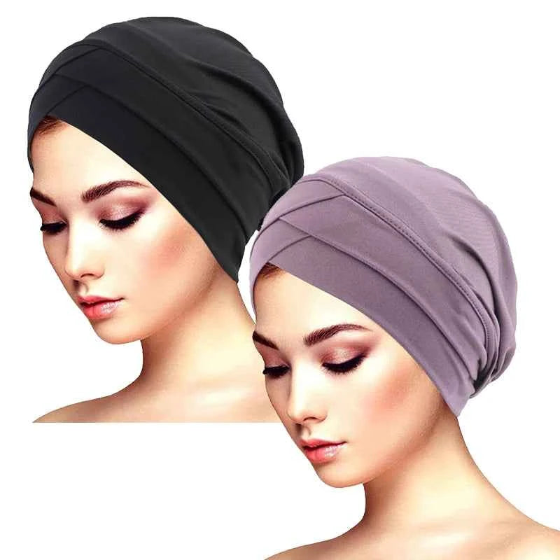 New Women cross muslim hijab inner hat Islamic UnderScarf Arab Wrap Chemo Bandana Muslim Scarf Hijab Bonnet Cap Indian Hat
