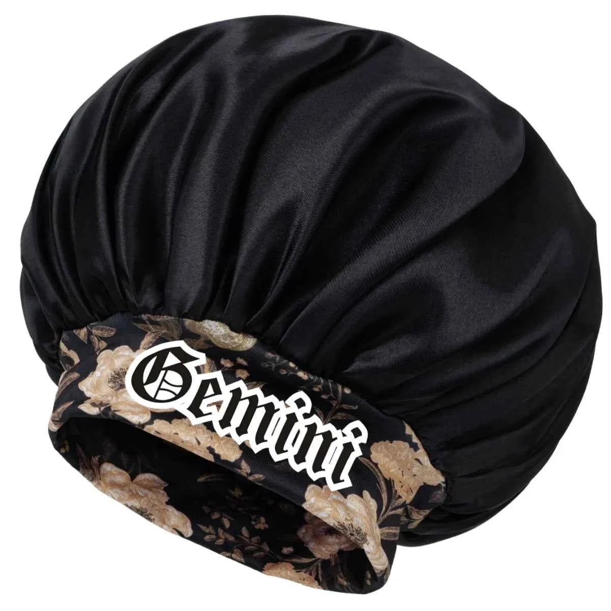 Unisex Lightweight Cotton Twill Bonnet - Breathable, Adjustable Strap, Zodiac Constellation Print for Casual Daily Wear